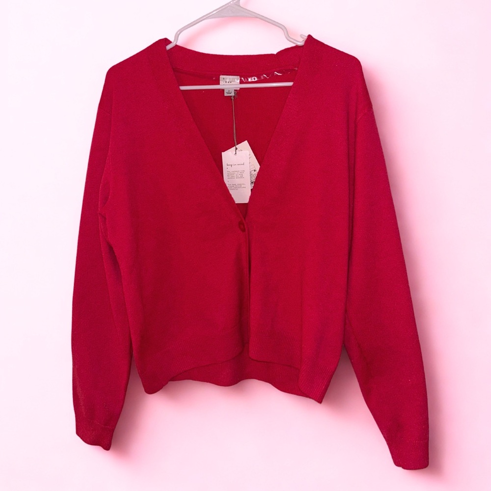 NWT A New Day | Knit Button Cardigan | Hot Pink | Size Small